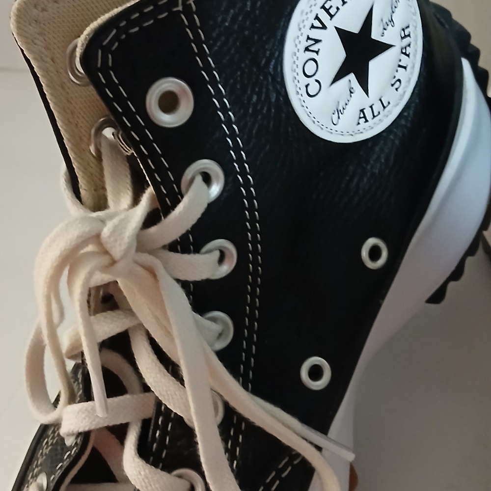 Converse Black and White High-Top Sneakers - Picture 5 of 11